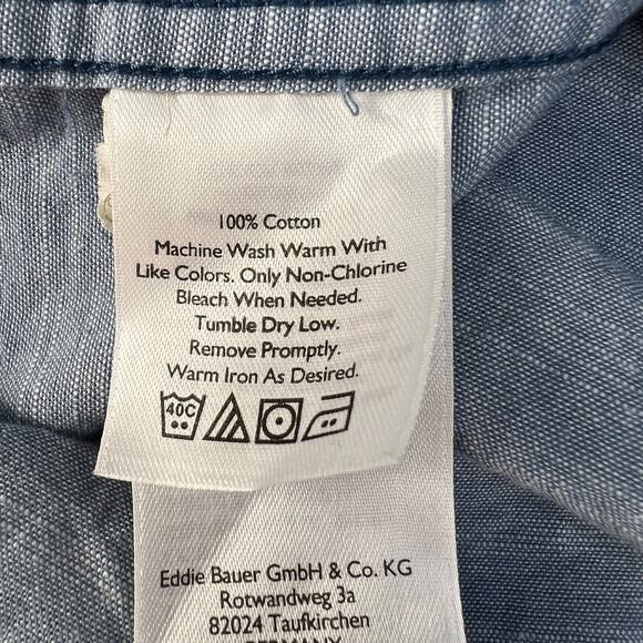 Eddie Bauer Men's Button Down Shirt Size TL Classic Fit Business Workwear - Picture 5 of 11